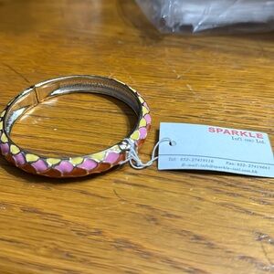 Pink orange n yellow bracelet